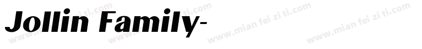 Jollin Family字体转换